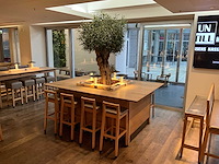 Hutten - bartafel met marmeren opbouw, verlichting & boom - afbeelding 2 van  8