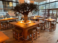 Hutten - bartafel met marmeren opbouw, verlichting & boom - afbeelding 6 van  8