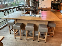 Hutten - bartafel met marmeren opbouw, verlichting & boom - afbeelding 7 van  9