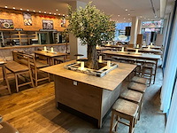 Hutten - bartafel met marmeren opbouw, verlichting & boom - afbeelding 2 van  8