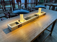 Hutten - bartafel met marmeren opbouw & verlichting - afbeelding 5 van  5