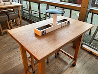 Hutten - bartafel met marmeren opbouw & verlichting - afbeelding 2 van  4