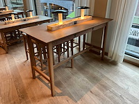 Hutten - bartafel met marmeren opbouw & verlichting - afbeelding 1 van  5