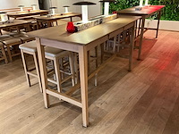 Hutten - bartafel met marmeren opbouw & verlichting - afbeelding 2 van  3