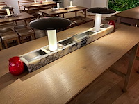 Hutten - bartafel met marmeren opbouw & verlichting - afbeelding 3 van  3