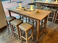 Hutten - bartafel met marmeren opbouw & verlichting - afbeelding 1 van  6