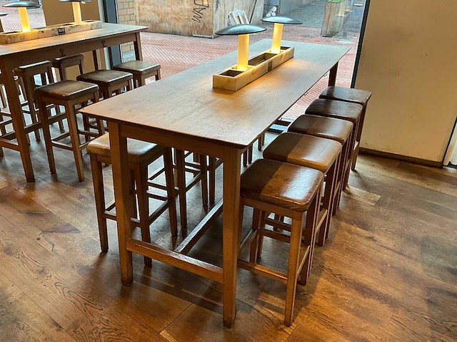 Hutten - bartafel met marmeren opbouw & verlichting - afbeelding 4 van  7