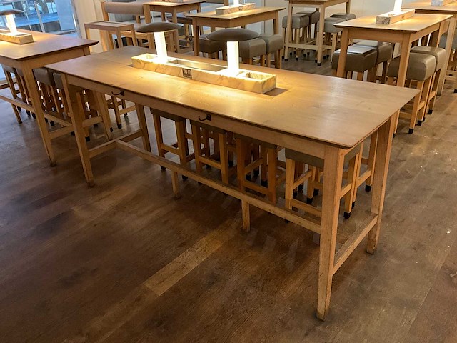 Hutten - bartafel met marmeren opbouw & verlichting - afbeelding 1 van  4