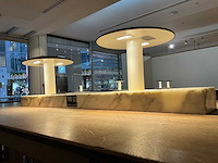 Hutten - bartafel met marmeren opbouw & verlichting - afbeelding 3 van  4