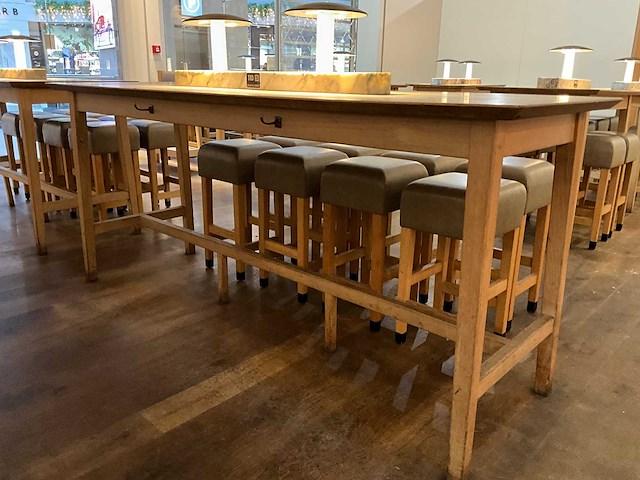 Hutten - bartafel met marmeren opbouw & verlichting - afbeelding 4 van  4