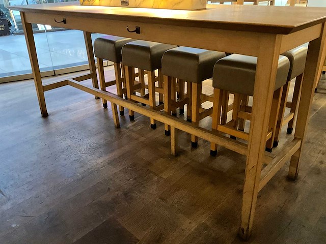 Hutten - bartafel met marmeren opbouw & verlichting - afbeelding 5 van  5