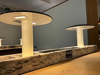 Hutten - bartafel met marmeren opbouw & verlichting - afbeelding 5 van  5