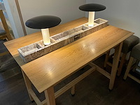 Hutten - bartafel met marmeren opbouw & verlichting - afbeelding 2 van  3