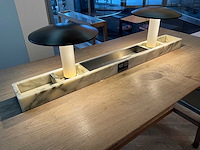 Hutten - bartafel met marmeren opbouw & verlichting - afbeelding 3 van  4