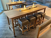 Hutten - bartafel met marmeren opbouw & verlichting - afbeelding 2 van  5