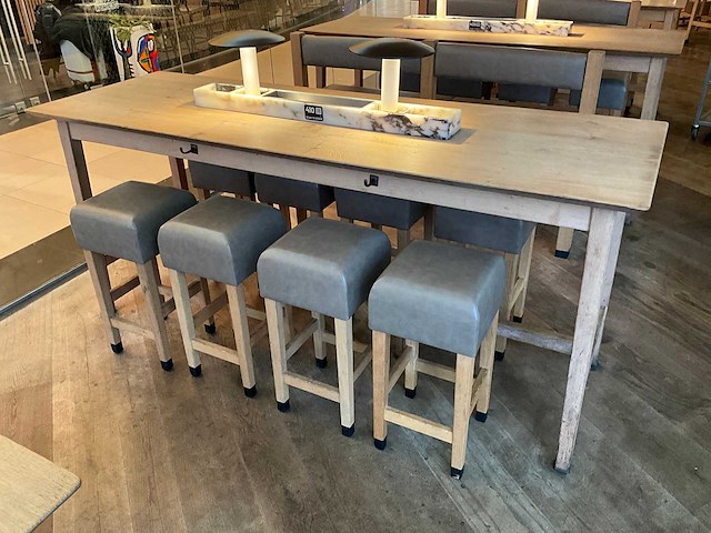 Hutten - bartafel met marmeren opbouw & verlichting - afbeelding 5 van  5