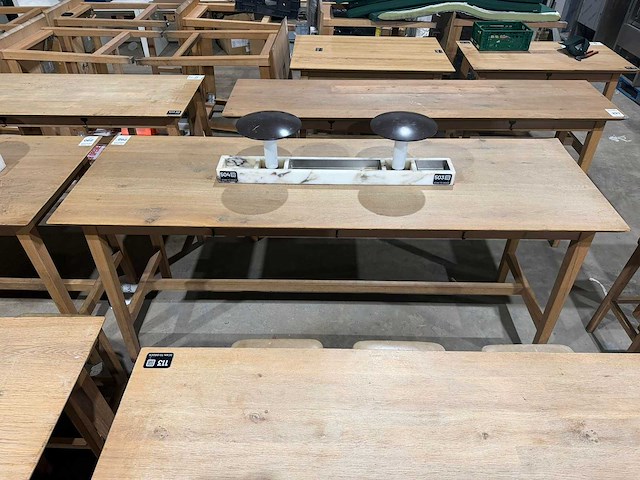Hutten - bartafel met marmeren opbouw & verlichting - afbeelding 3 van  8