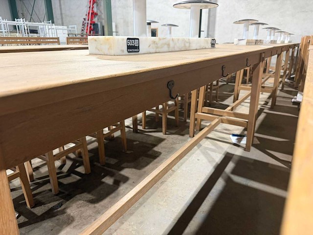 Hutten - bartafel met marmeren opbouw & verlichting - afbeelding 7 van  8