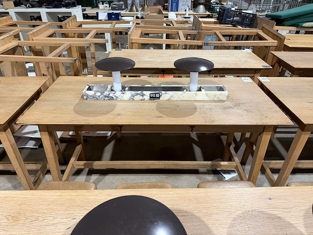 Hutten - bartafel met marmeren opbouw & verlichting - afbeelding 5 van  10