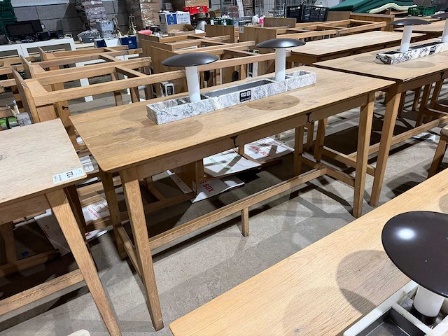 Hutten - bartafel met marmeren opbouw & verlichting - afbeelding 1 van  5