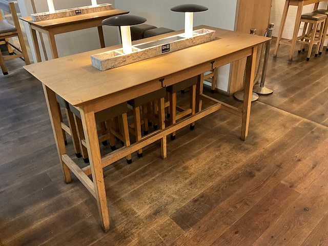 Hutten - bartafel met marmeren opbouw & verlichting - afbeelding 2 van  5
