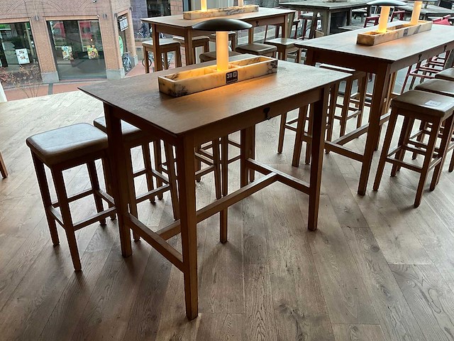 Hutten - bartafel met marmeren opbouw & verlichting - afbeelding 1 van  6