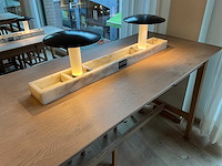Hutten - bartafel met marmeren opbouw & verlichting - afbeelding 2 van  5