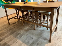 Hutten - bartafel met marmeren opbouw & verlichting - afbeelding 2 van  4