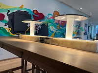 Hutten - bartafel met marmeren opbouw & verlichting - afbeelding 4 van  4