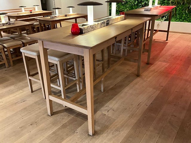 Hutten - bartafel met marmeren opbouw & verlichting - afbeelding 2 van  3