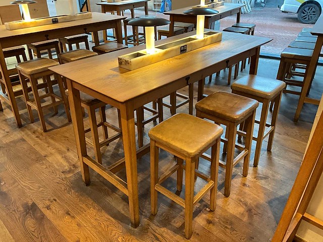 Hutten - bartafel met marmeren opbouw & verlichting - afbeelding 1 van  4