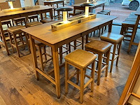 Hutten - bartafel met marmeren opbouw & verlichting - afbeelding 1 van  4