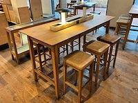 Hutten - bartafel met marmeren opbouw & verlichting - afbeelding 1 van  4