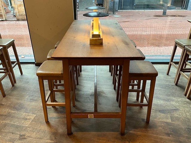 Hutten - bartafel met marmeren opbouw & verlichting - afbeelding 2 van  6