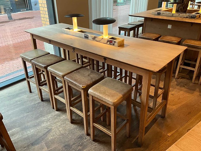 Hutten - bartafel met marmeren opbouw & verlichting - afbeelding 1 van  7