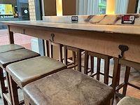 Hutten - bartafel met marmeren opbouw & verlichting - afbeelding 2 van  7