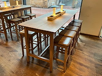 Hutten - bartafel met marmeren opbouw & verlichting - afbeelding 4 van  7