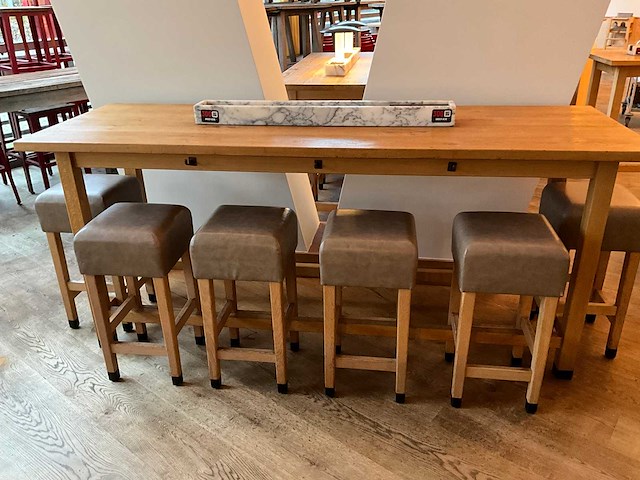 Hutten - bartafel met marmeren opbouw - afbeelding 4 van  4