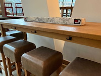 Hutten - bartafel met marmeren opbouw - afbeelding 2 van  4