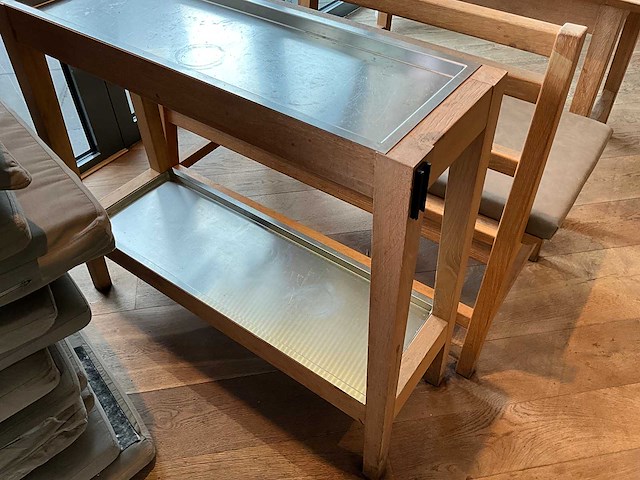 Hutten - bijzettafel (2x) met led-verlichting en afzetkoord - afbeelding 5 van  5