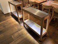 Hutten - bijzettafel met led-verlichting (2x) - afbeelding 1 van  7