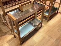 Hutten - bijzettafel met led-verlichting (2x) - afbeelding 2 van  5