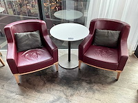 Hutten - bistrotafel met 2 fauteuils - afbeelding 2 van  6