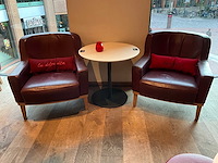 Hutten - bistrotafel met 2 fauteuils - afbeelding 1 van  3