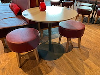 Hutten - bistrotafel met 2 krukken - afbeelding 1 van  4