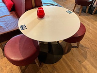 Hutten - bistrotafel met 2 krukken - afbeelding 3 van  4