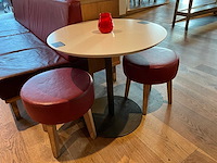 Hutten - bistrotafel met 2 krukken - afbeelding 1 van  3