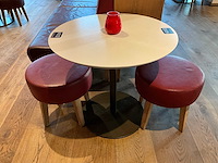 Hutten - bistrotafel met 2 krukken - afbeelding 2 van  3