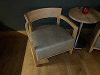 Hutten - bistrotafel met 2 loungestoelen - afbeelding 4 van  6