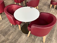 Hutten - bistrotafel met 2 stoelen (3x) - afbeelding 2 van  4